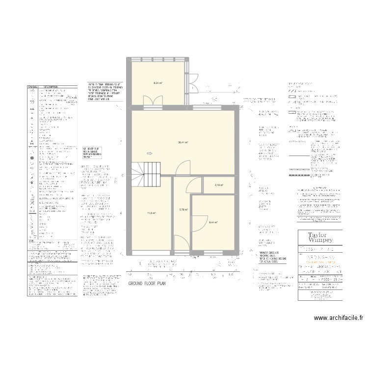 Ground Floor Plan2. Plan de 6 pièces et 65 m2