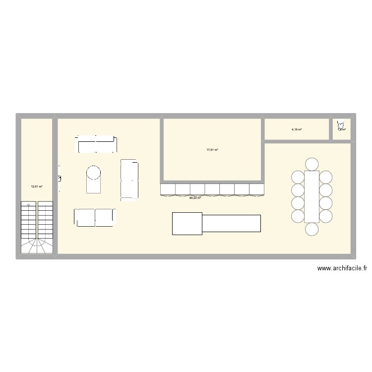 Maison construction . Plan de 5 pièces et 126 m2