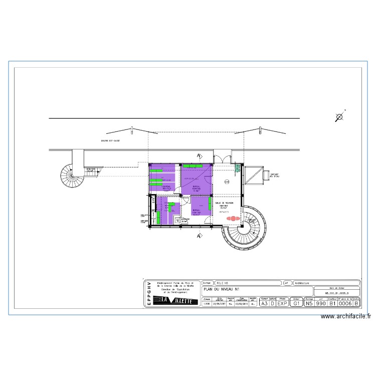 Folie P5 R+1. Plan de 0 pièce et 0 m2