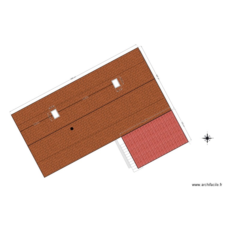 Plan masse Projet terrasse couverte bis. Plan de 6 pièces et 111 m2