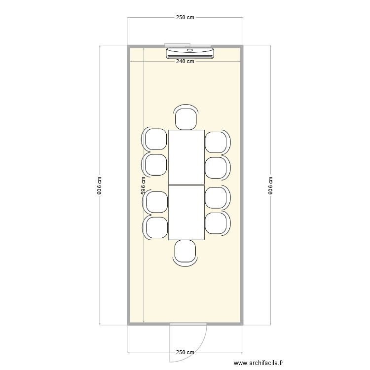 NOVACYL CHANTIER ST FONS / SOLVAY. Plan de 1 pièce et 14 m2