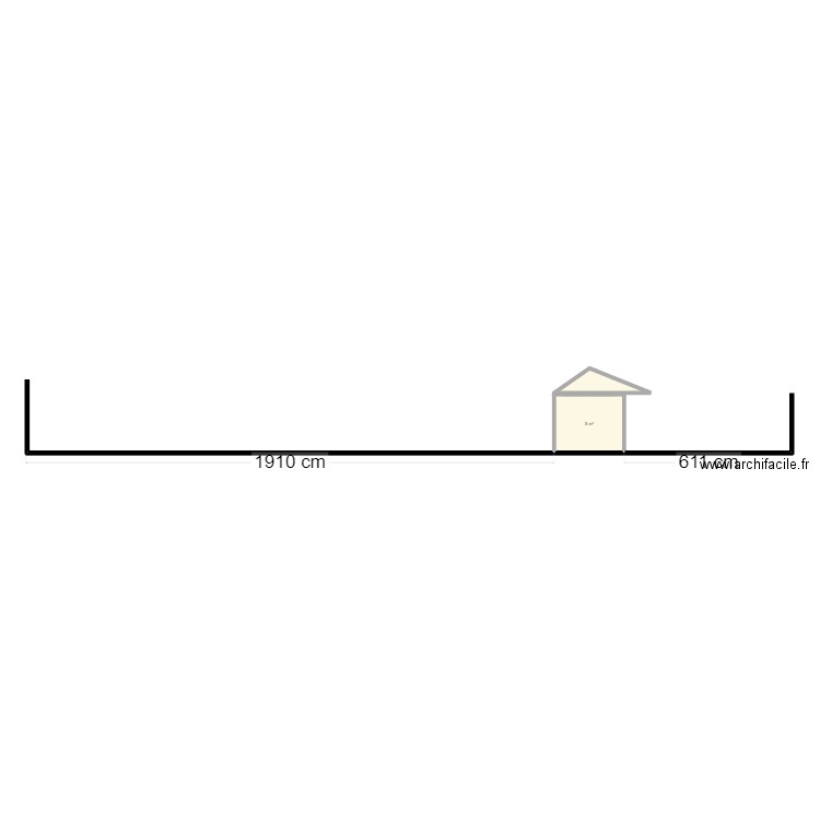 test Alban Avant. Plan de 2 pièces et 6 m2