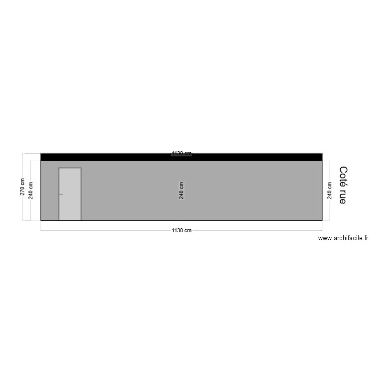 coté gauche. Plan de 0 pièce et 0 m2