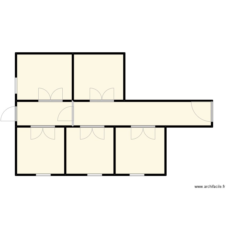 STK - Music Practise Rooms. Plan de 5 pièces et 49 m2