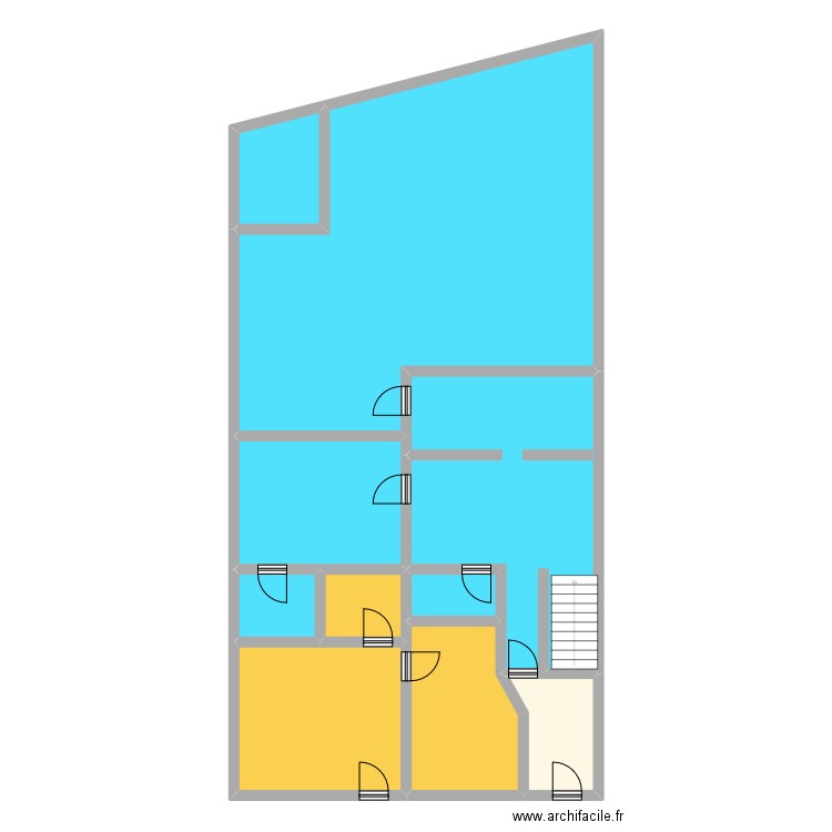 LAGARDE 2. Plan de 10 pièces et 179 m2