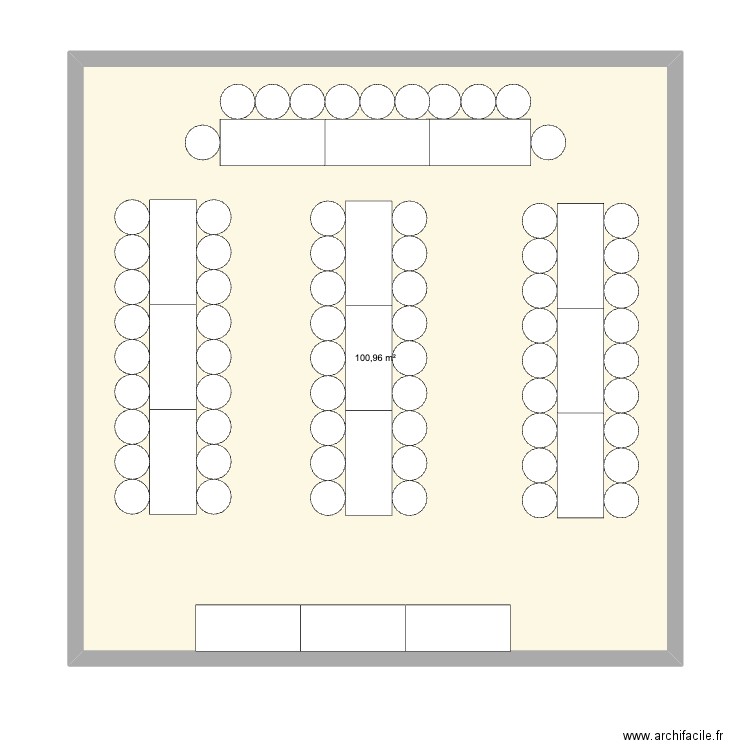 Plan 1. Plan de 1 pièce et 101 m2