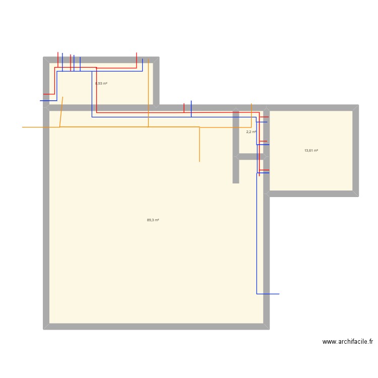 Fonta miguel. Plan de 4 pièces et 114 m2