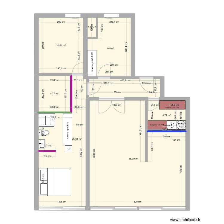 BUANDERIE. Plan de 7 pièces et 93 m2