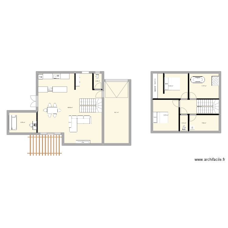 MARLY 3. Plan de 10 pièces et 154 m2