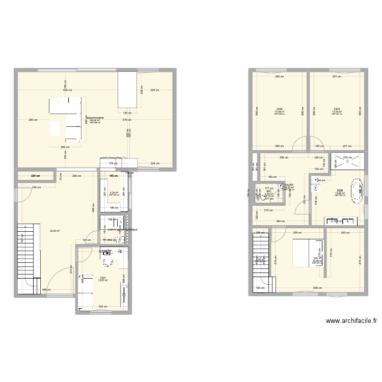 3 route de Bichwiller. Plan de 16 pièces et 210 m2