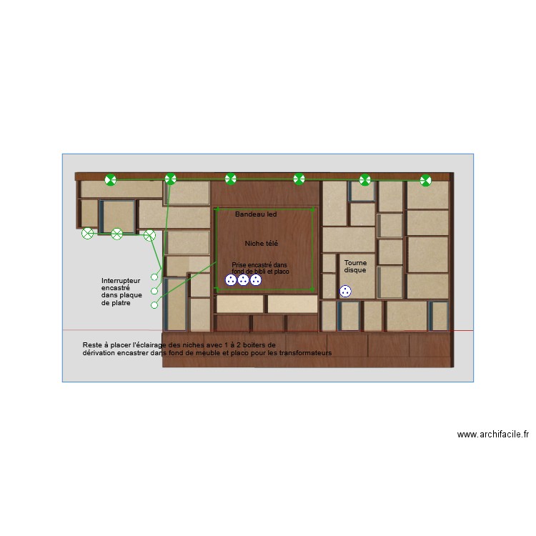 Elec bibli. Plan de 0 pièce et 0 m2