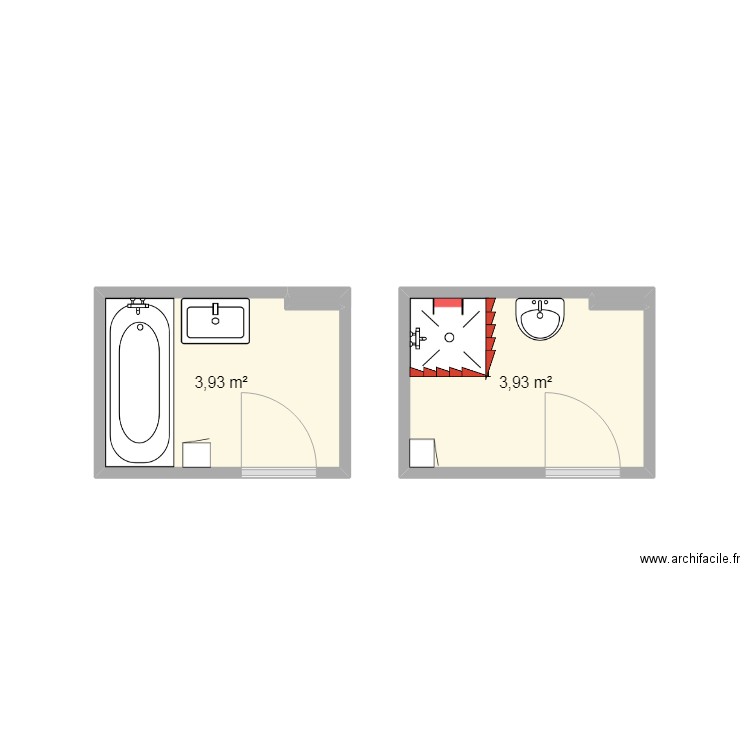 demdoum. Plan de 4 pièces et 8 m2