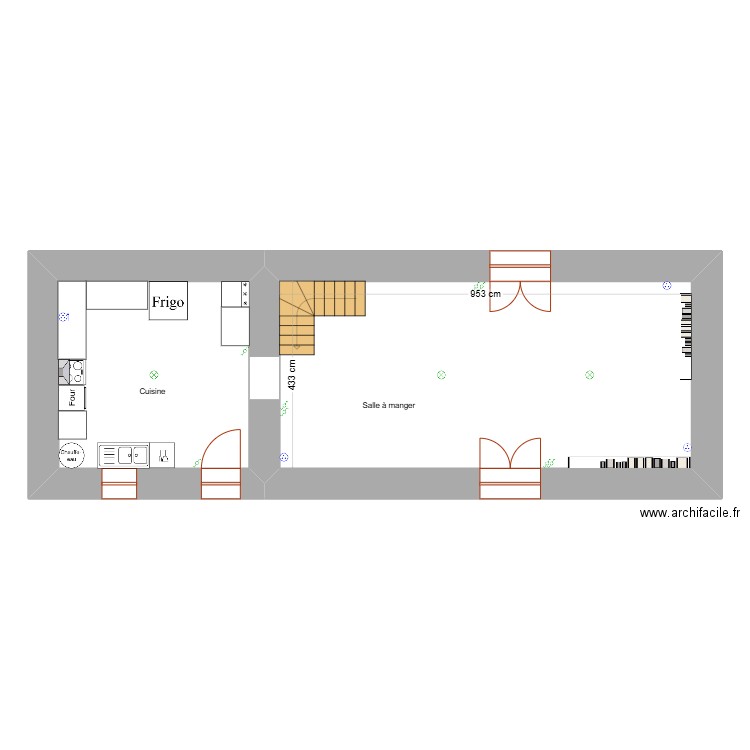 dubosk 2025. Plan de 2 pièces et 60 m2