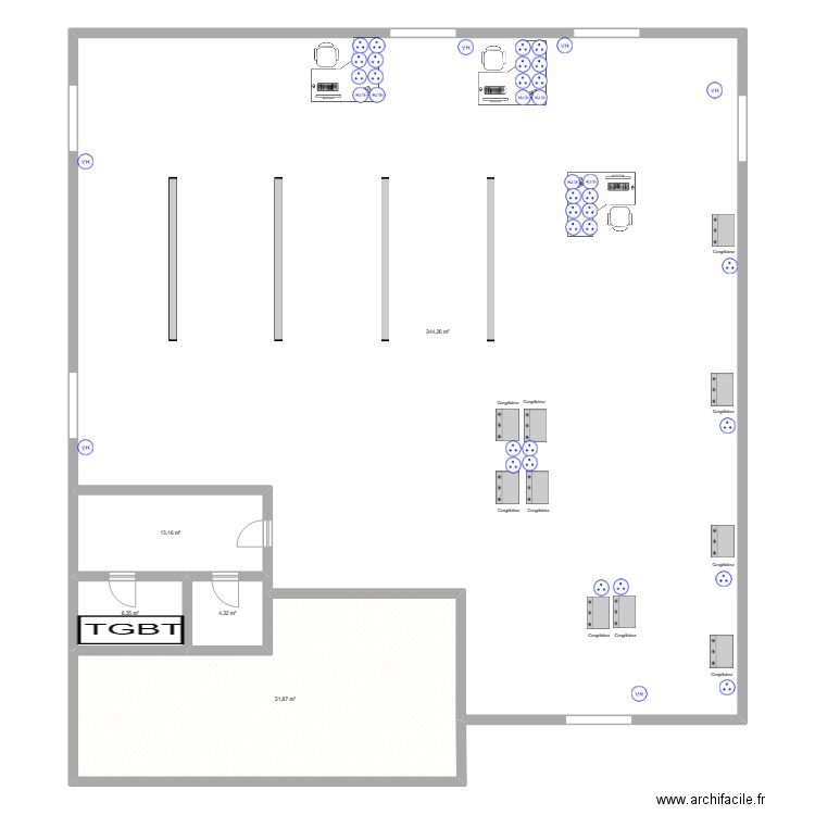 maximax pc. Plan de 5 pièces et 420 m2