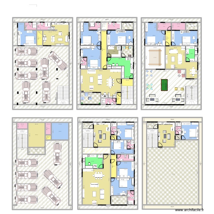 13/20. Plan de 89 pièces et 1458 m2