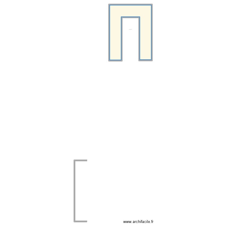 Ébauche 1. Plan de 1 pièce et 71 m2