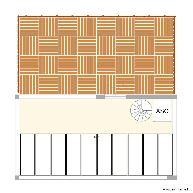 ext DIMITTAAS. Plan de 1 pièce et 50 m2