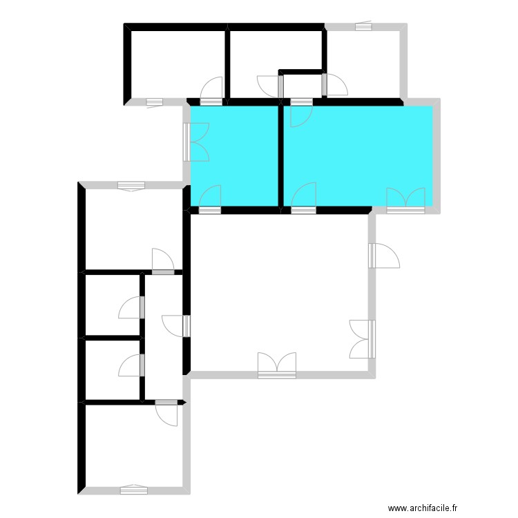 D'AMICO PO. Plan de 10 pièces et 133 m2