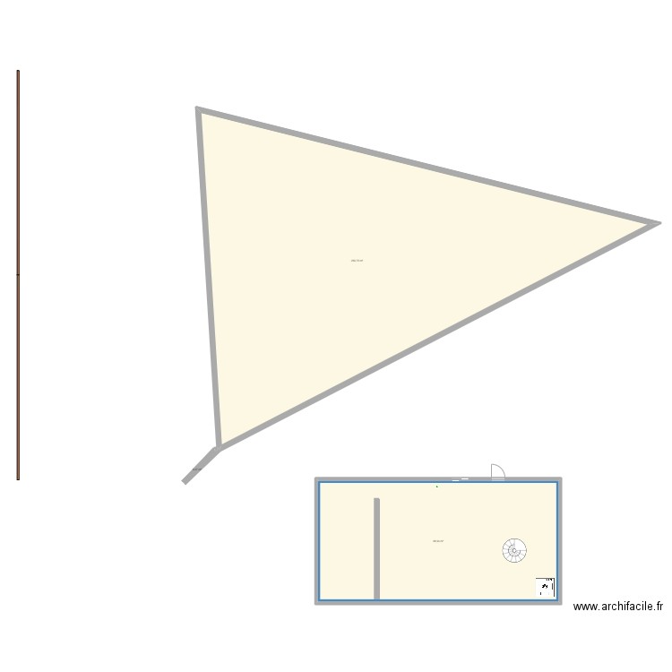 apartemant. Plan de 3 pièces et 359 m2