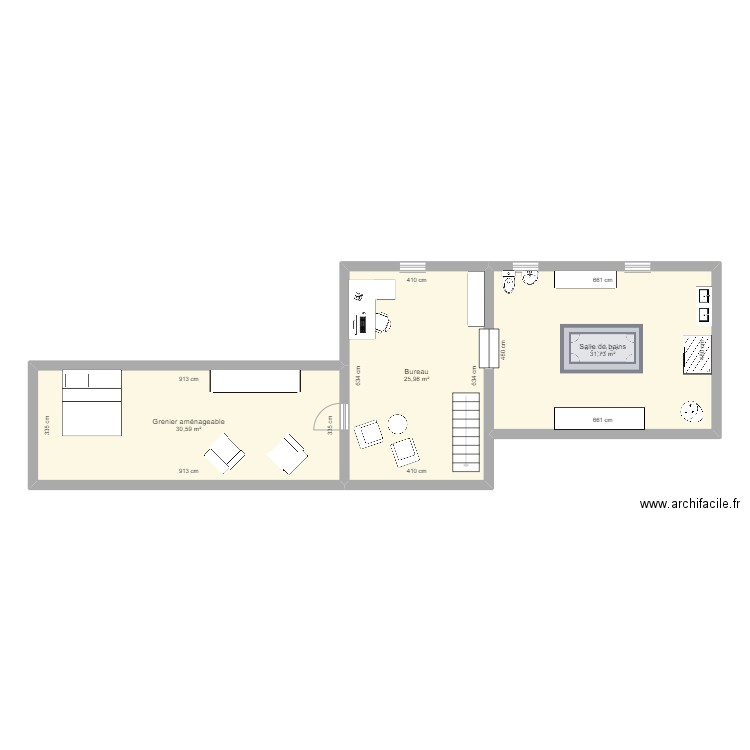 ACESri42A / 2. Plan de 3 pièces et 88 m2