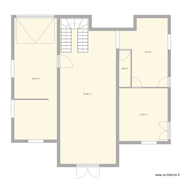 maison. Plan de 5 pièces et 116 m2