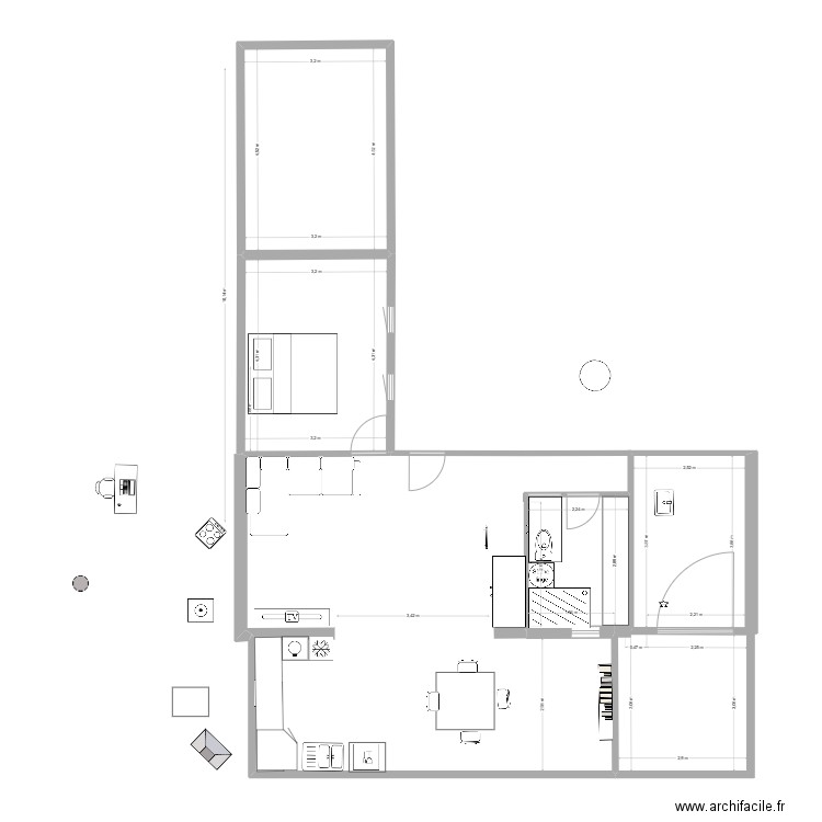 la ciotat 4. Plan de 5 pièces et 53 m2