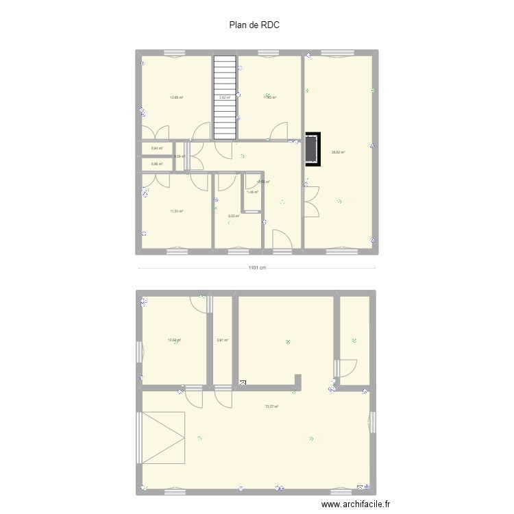 maison palais 1. Plan de 14 pièces et 182 m2