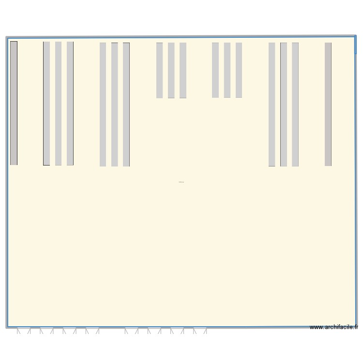 Plan entrepôt VIR. Plan de 1 pièce et -1925 m2