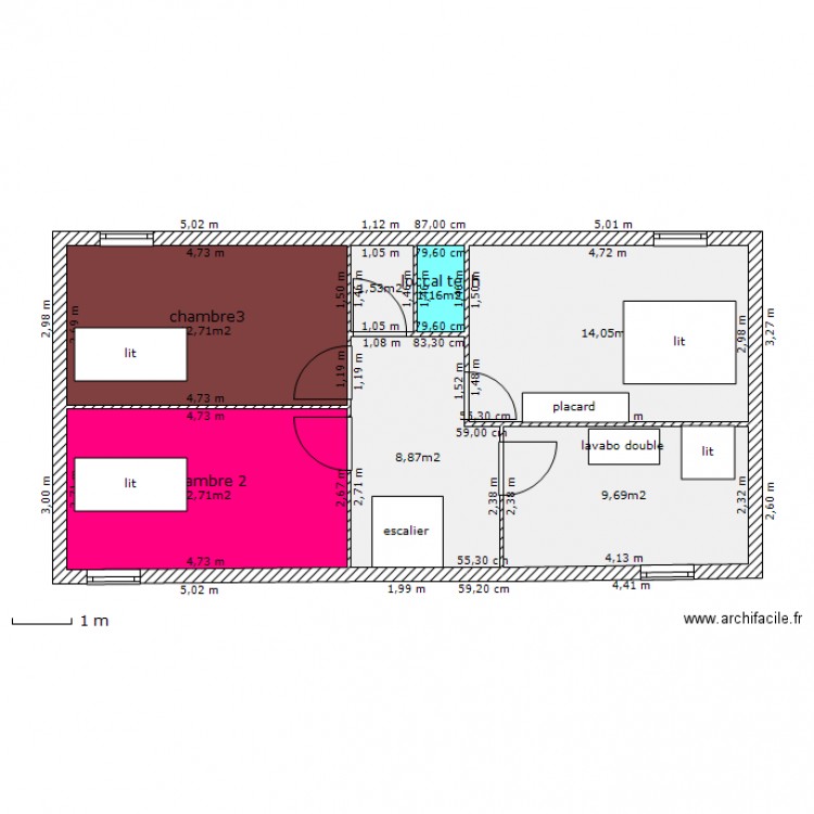 maison  3. Plan de 0 pièce et 0 m2