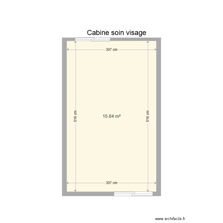 Cabine soin visage 2. Plan de 0 pièce et 0 m2