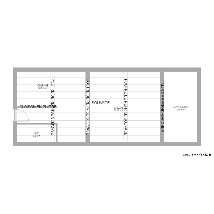 SAVINE RDC. Plan de 0 pièce et 0 m2