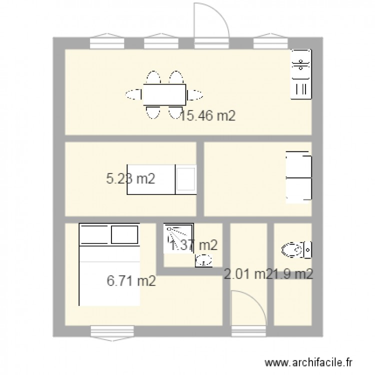 CAURETTE. Plan de 0 pièce et 0 m2