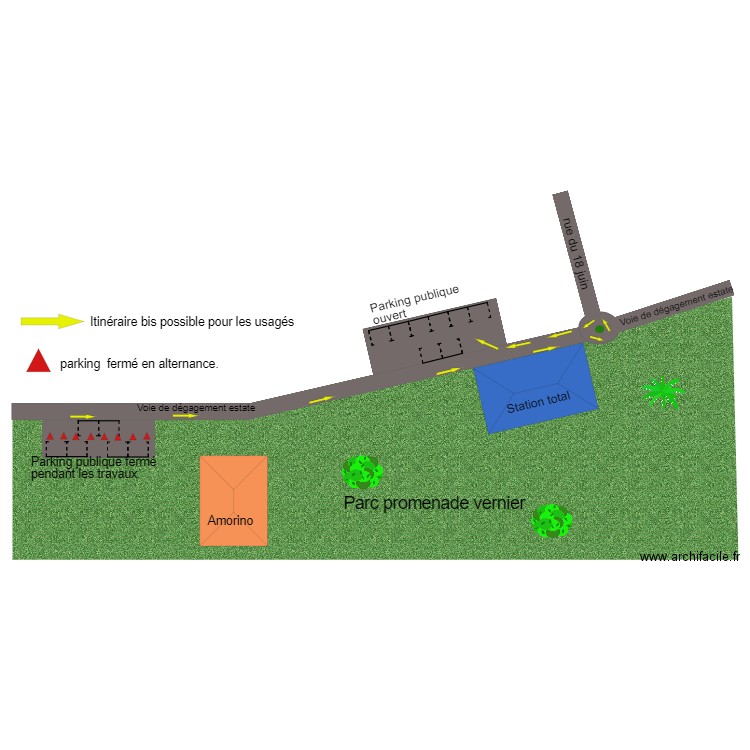 plan promenade Vernier. Plan de 0 pièce et 0 m2