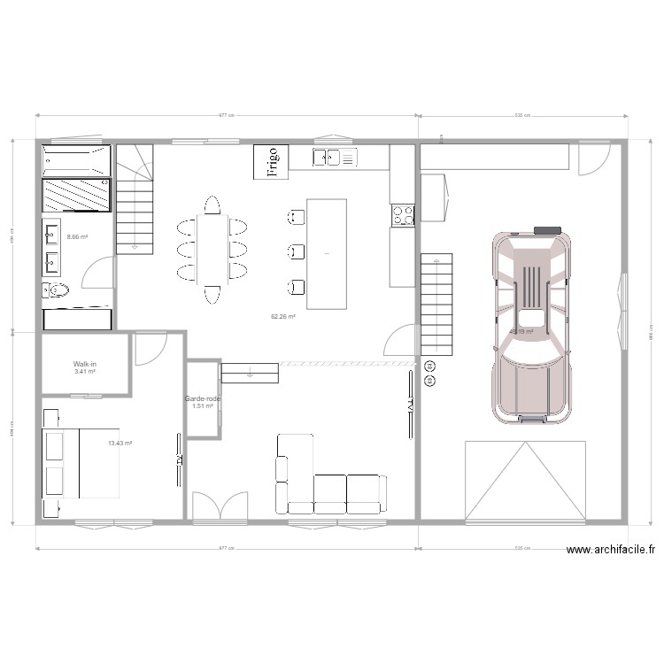 Maison Chantal. Plan de 0 pièce et 0 m2