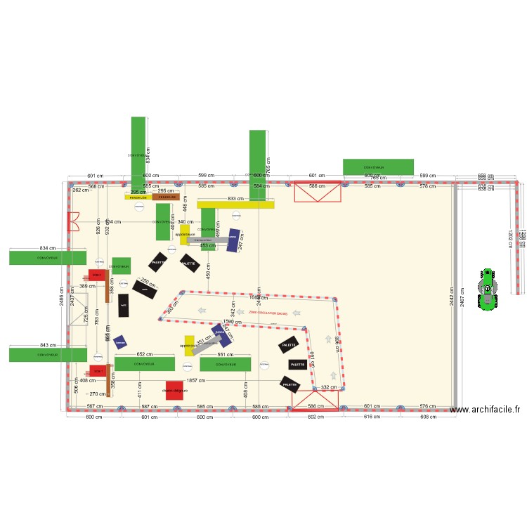 ucopac 10. Plan de 2 pièces et 1103 m2