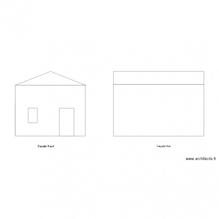 Essai façades. Plan de 0 pièce et 0 m2