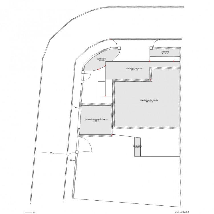 vue de masse. Plan de 0 pièce et 0 m2