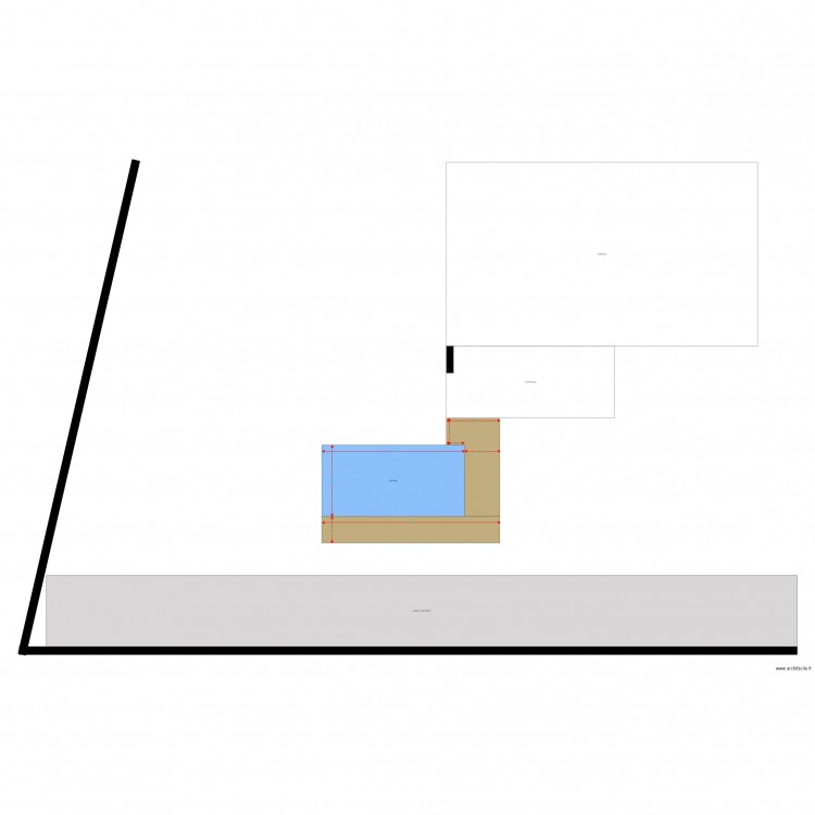 Projet piscine. Plan de 0 pièce et 0 m2