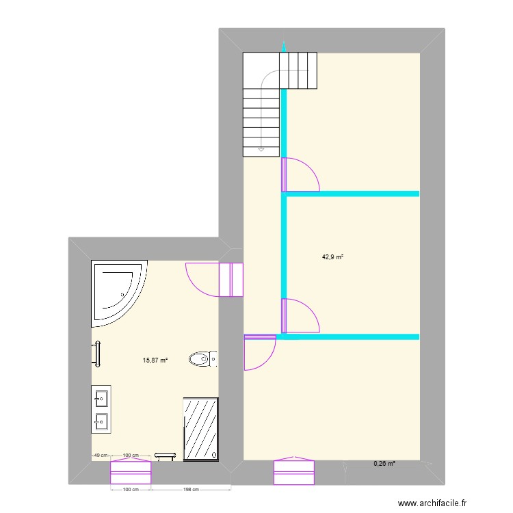 PRADELLE EN VAL. Plan de 0 pièce et 0 m2