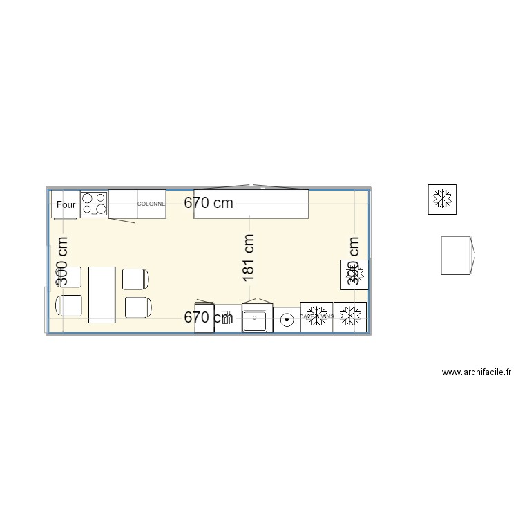 Marseille 8. Plan de 1 pièce et 20 m2