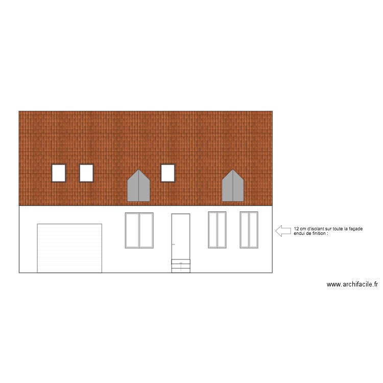 LAIGLE FACADE AVANT. Plan de 0 pièce et 0 m2