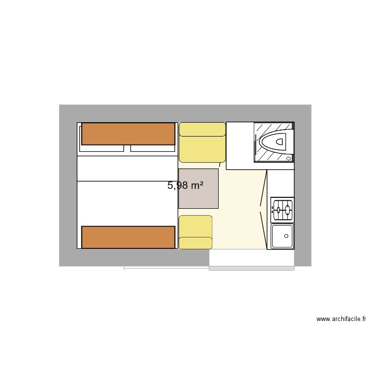 Test boxer 1. Plan de 0 pièce et 0 m2