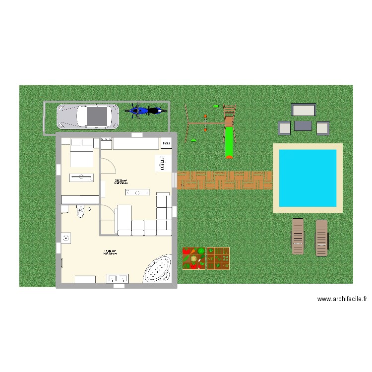 PLAN DE LA MAISON. Plan de 0 pièce et 0 m2