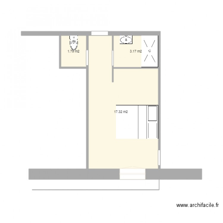 VITTEL CHAMBRE. Plan de 0 pièce et 0 m2