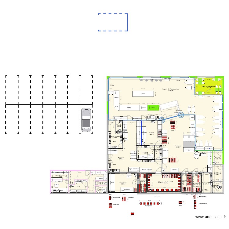 Projet Euromaster sans couloir. Plan de 0 pièce et 0 m2