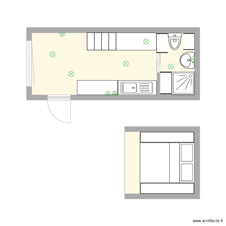 tinyhouse. Plan de 0 pièce et 0 m2