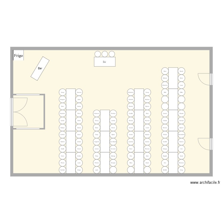 Mariage3. Plan de 0 pièce et 0 m2