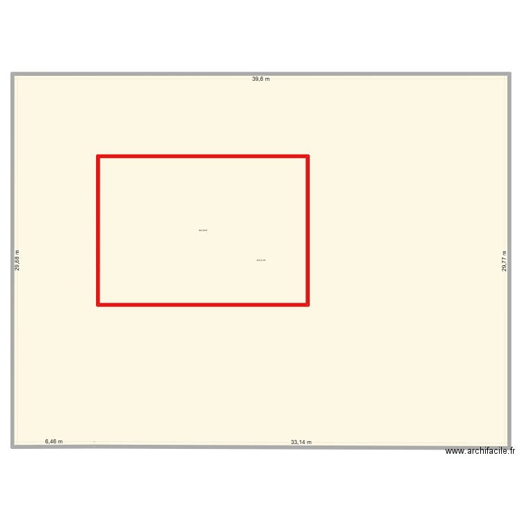 Plan terrain + début house Congo. Plan de 2 pièces et 1371 m2