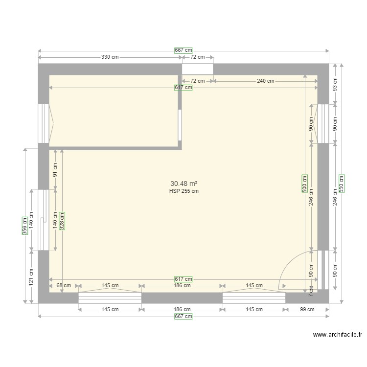 Creation fenetre - Plan dessiné par julien chapuis