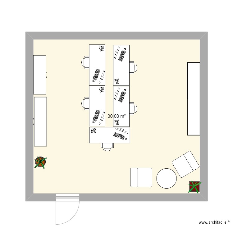 Bureau SCM. Plan de 0 pièce et 0 m2